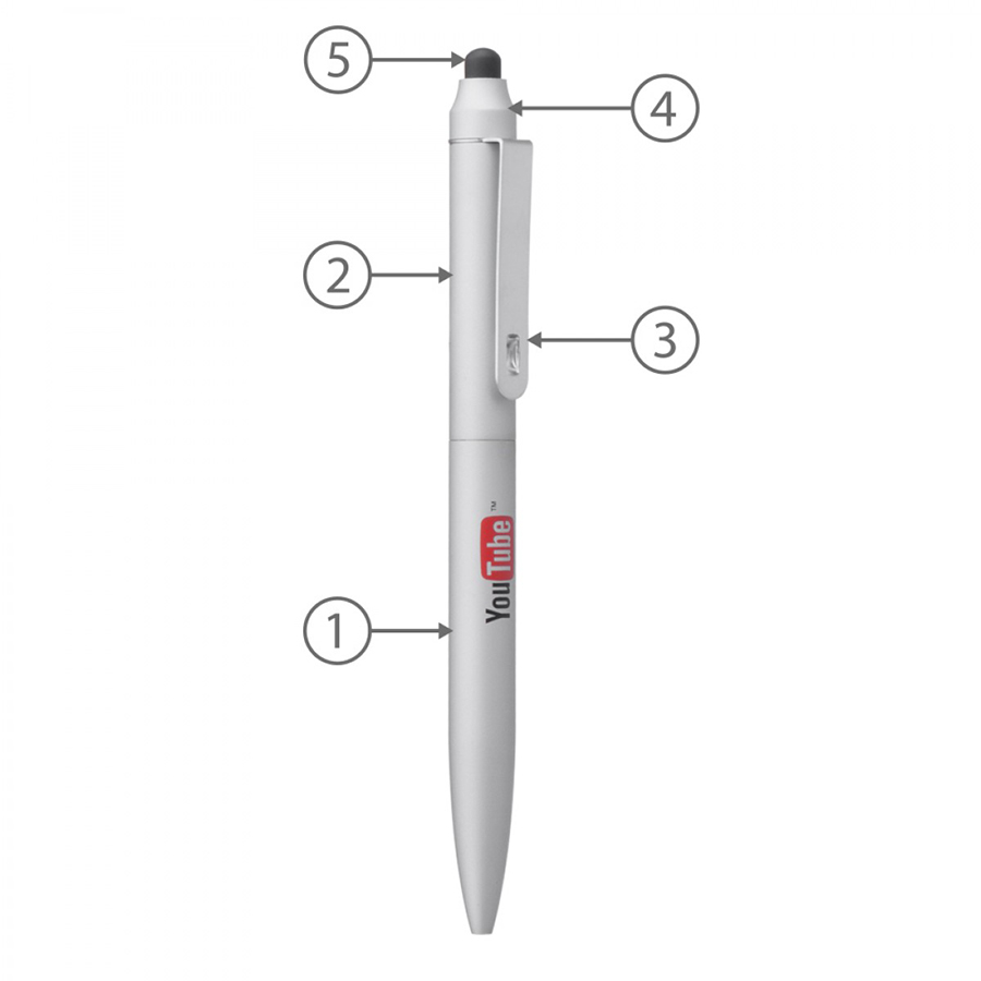 BND76S JOT, STYLUS, TWIST METAL BALLPEN-Logo