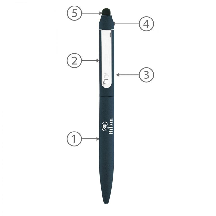 BND76S JOT, STYLUS, TWIST METAL BALLPEN-Logo