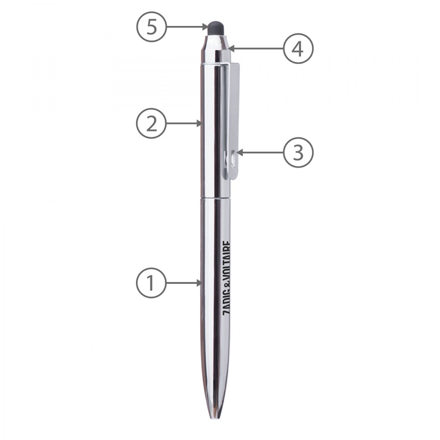 BND76S JOT, STYLUS, TWIST METAL BALLPEN-Logo