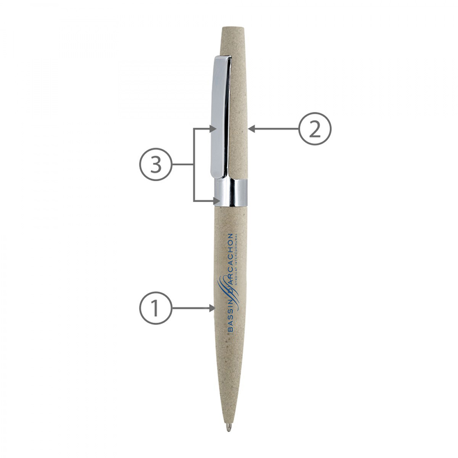 BND77 PERI, TWIST METAL BALL PEN-Logo