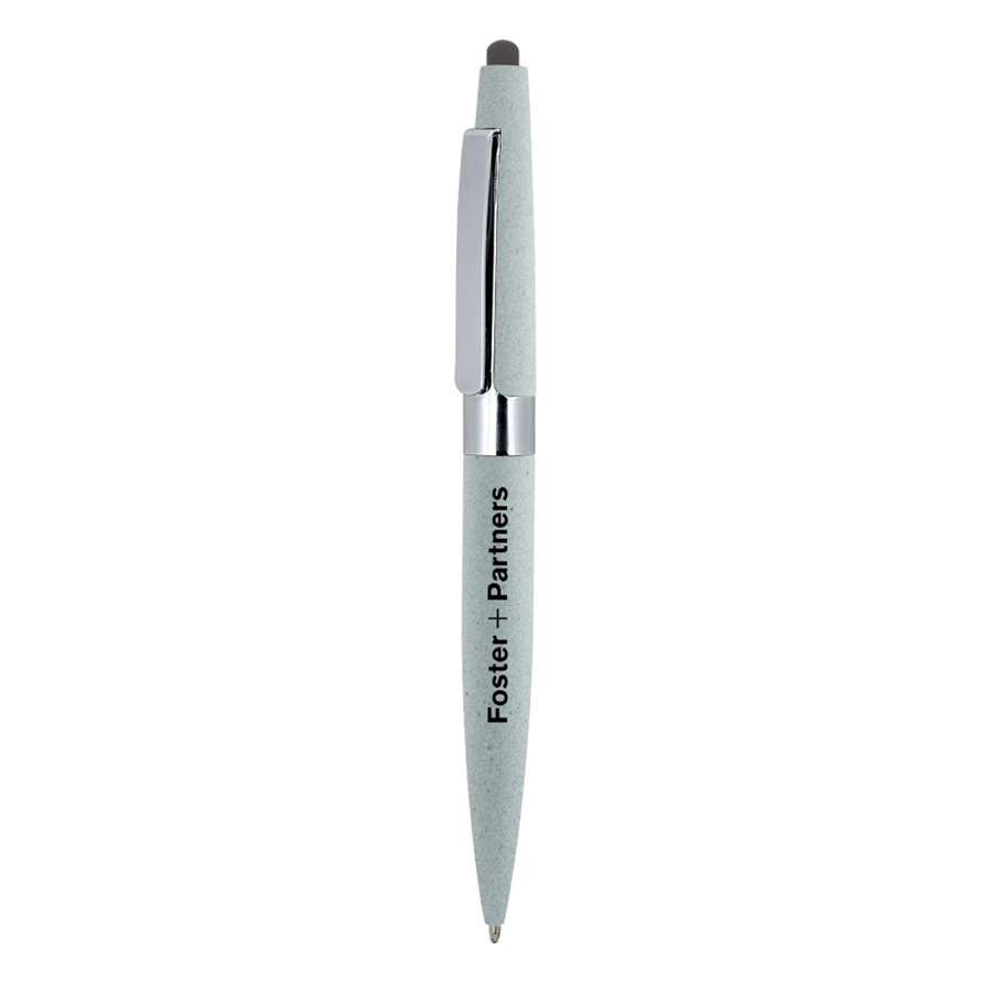 BND77S PERI STYLUS, TWIST METAL BALL PEN-Logo