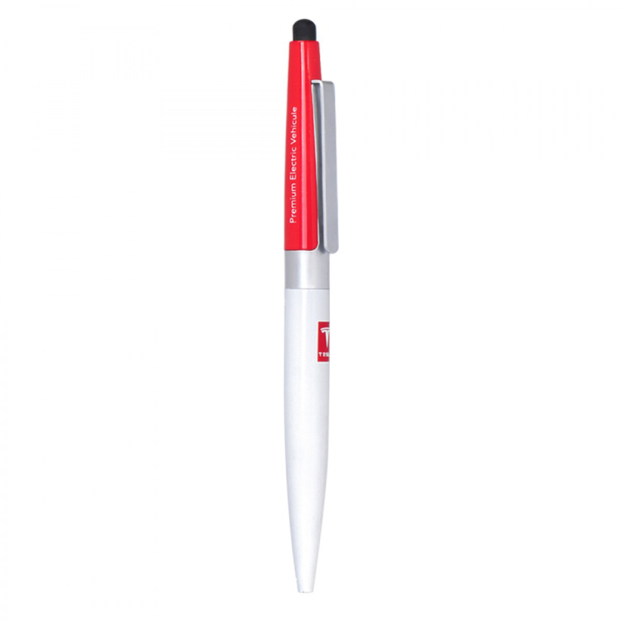 BND77S PERI STYLUS, TWIST METAL BALL PEN-Logo