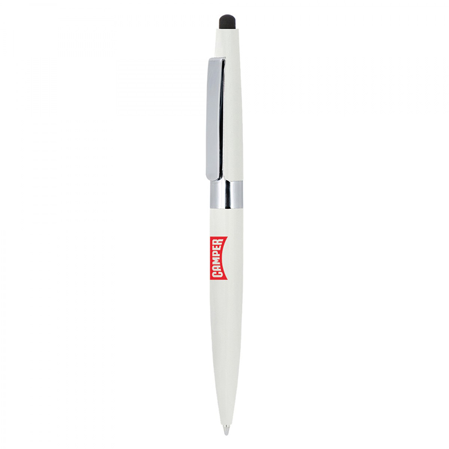 BND77S PERI STYLUS, TWIST METAL BALL PEN-Logo