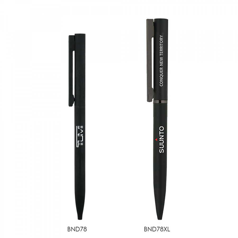 BND78 SARI, THIN TWIST METAL BALL PEN-Logo