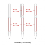 BND78 SARI, THIN TWIST METAL BALL PEN-Logo