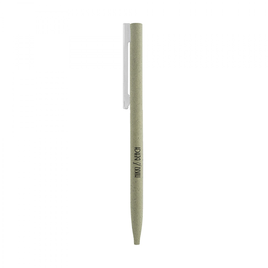 BND78 SARI, THIN TWIST METAL BALL PEN-Logo