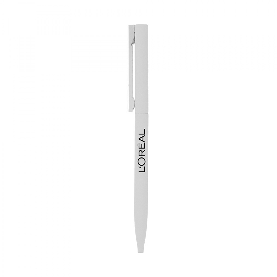 BND78 SARI, THIN TWIST METAL BALL PEN-Logo