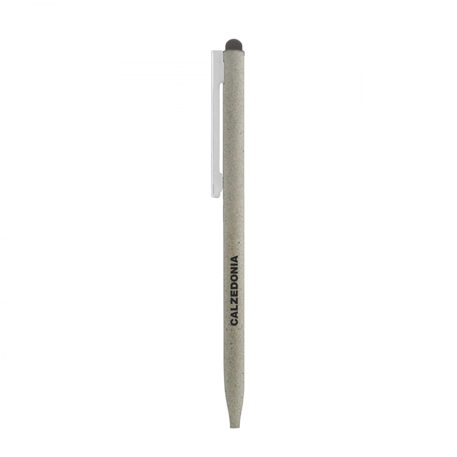 BND78S SARI STYLUS, THIN TWIST METAL BALL PEN-Logo