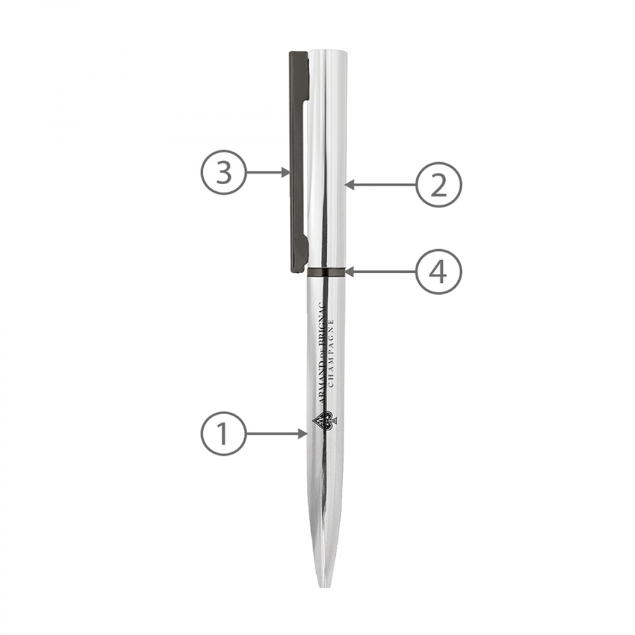 BND78XL, TWIST METAL BALL PEN-Logo