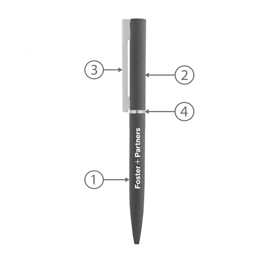 BND78XL, TWIST METAL BALL PEN-Logo