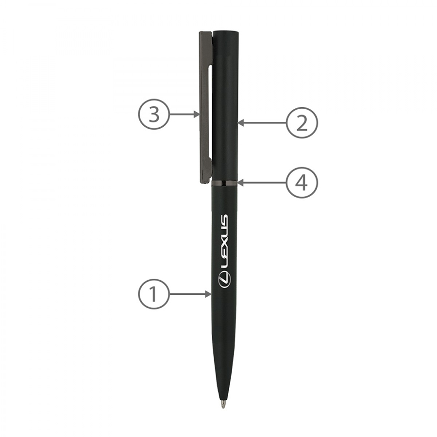 BND78XL, TWIST METAL BALL PEN-Logo