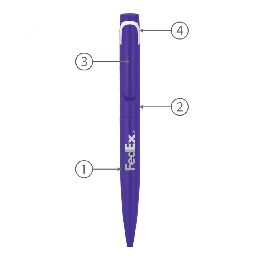 BND80 BLOA, TWIST METAL BALL PEN-Logo