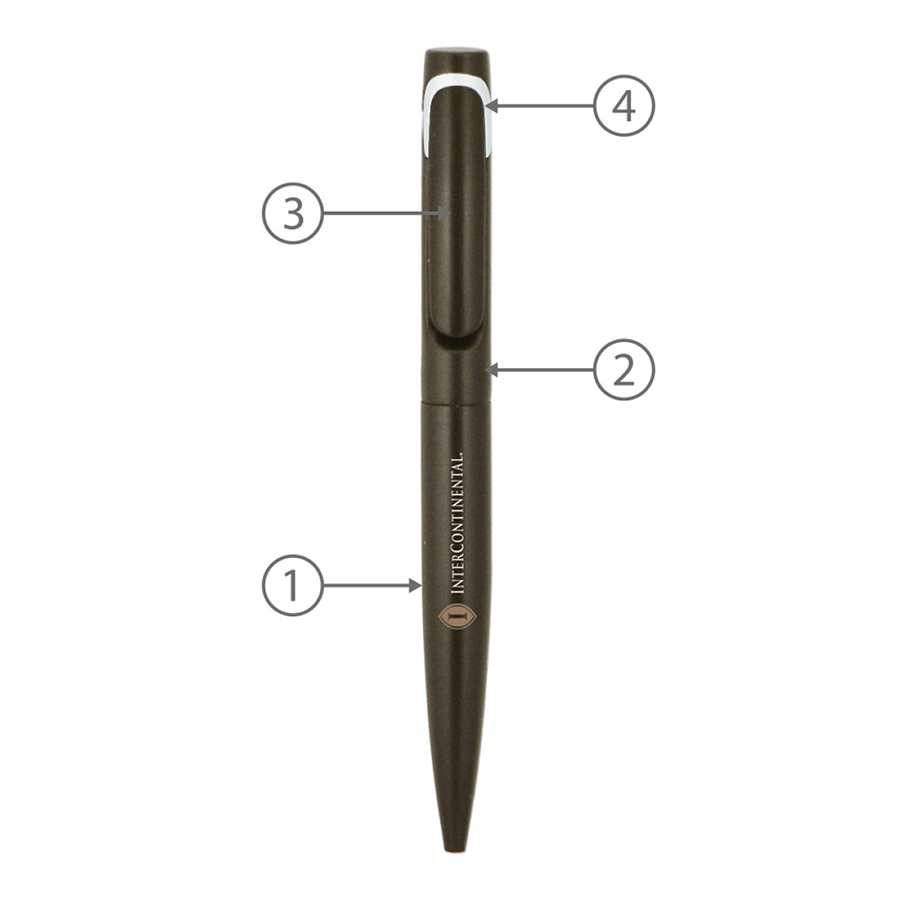 BND80 BLOA, TWIST METAL BALL PEN-Logo