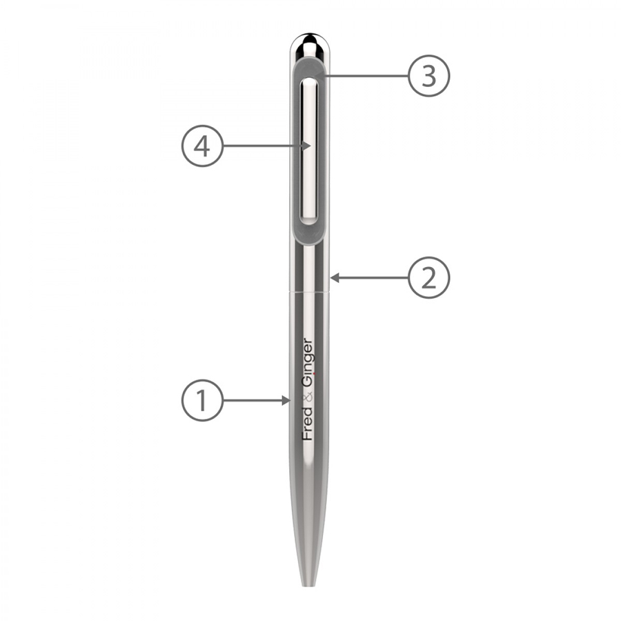 BND81 SOO, TWIST METAL BALL PEN-Logo