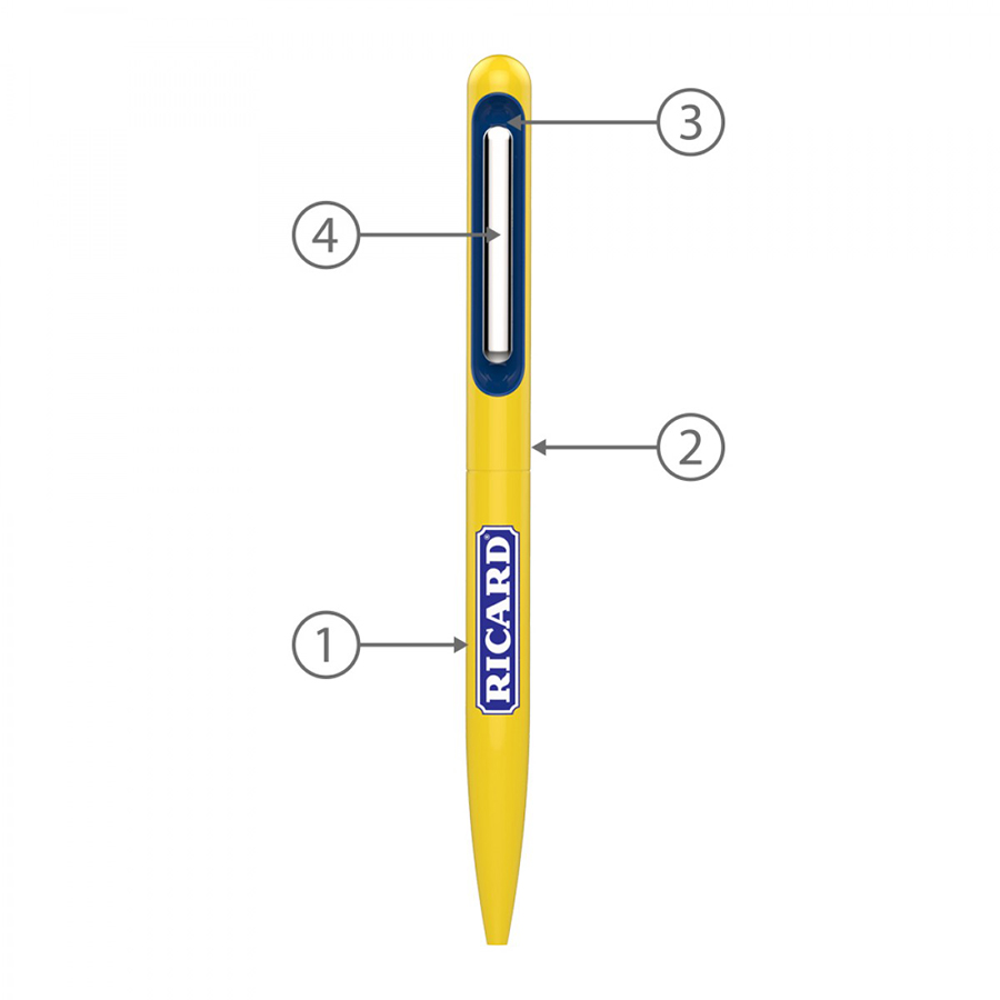 BND81 SOO, TWIST METAL BALL PEN-Logo