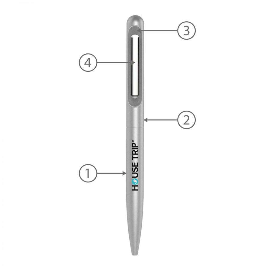 BND81 SOO, TWIST METAL BALL PEN-Logo