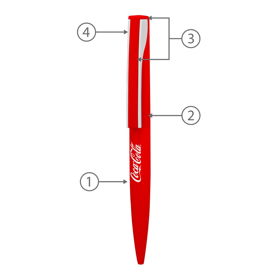 BND82 DIAL, TWIST METAL BALL PEN-Logo