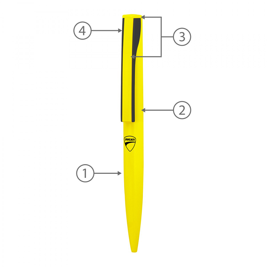 BND82 DIAL, TWIST METAL BALL PEN-Logo