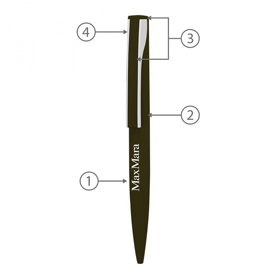 BND82 DIAL, TWIST METAL BALL PEN-Logo