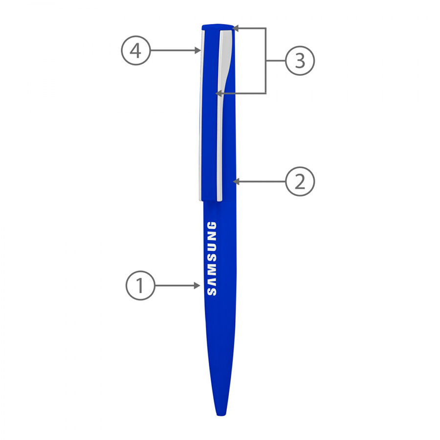 BND82 DIAL, TWIST METAL BALL PEN-Logo