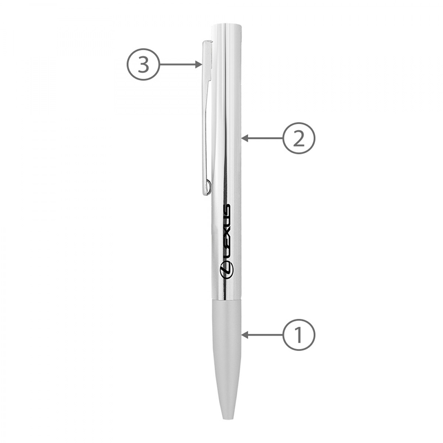 BND83 PEGI, TWIST METAL BALL PEN-Logo