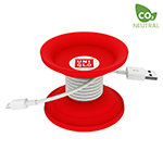 Spinni Cable Organiser (Red)-Logo