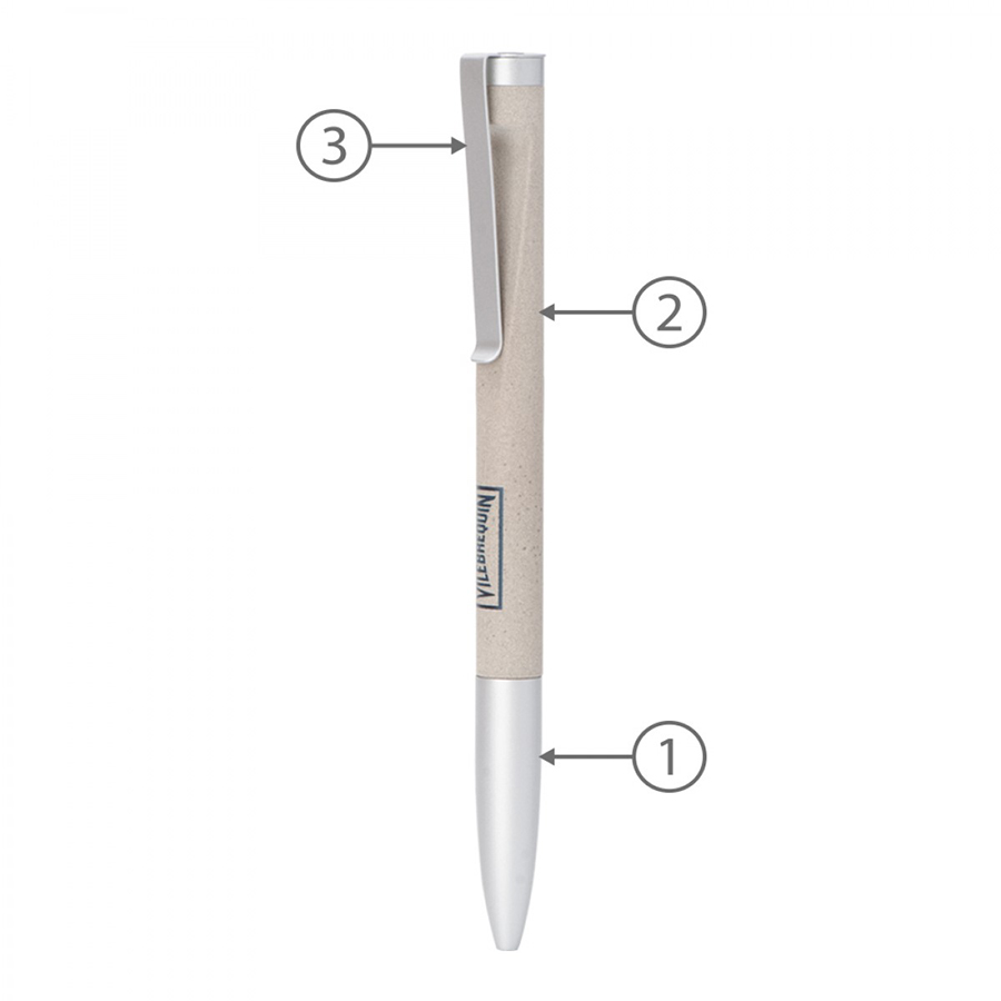 BND84 ATTEN, TWIST METAL BALL PEN-Logo