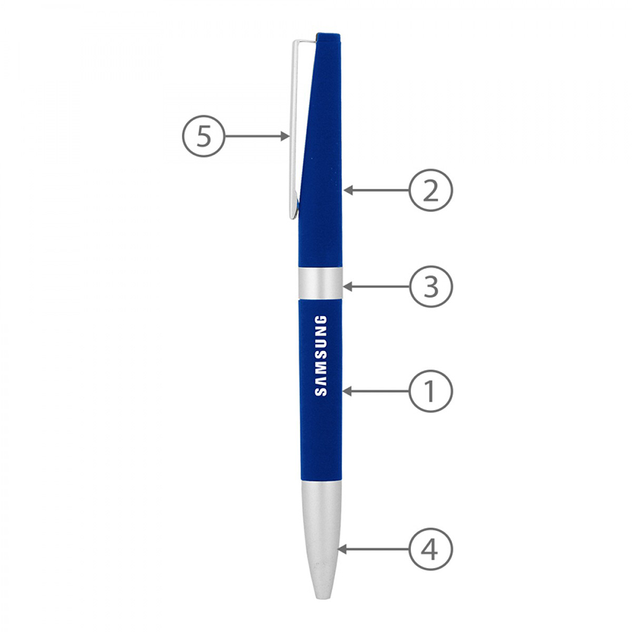 BND86 NOLO, TWIST METAL BALL PEN-Logo