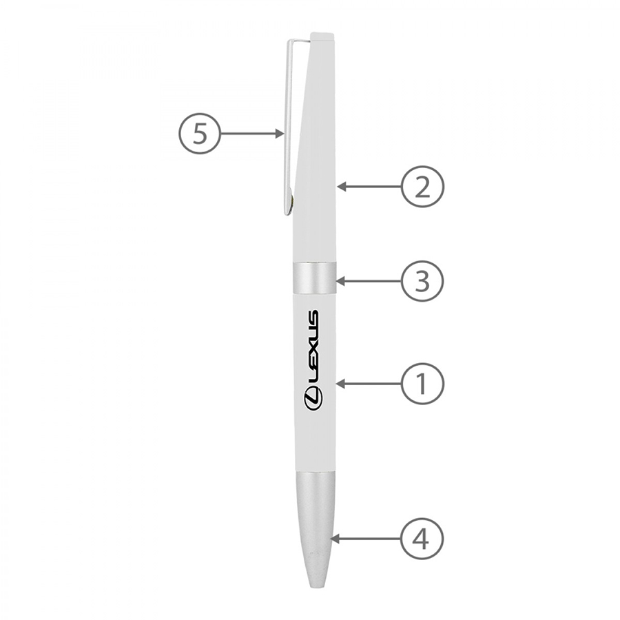 BND86 NOLO, TWIST METAL BALL PEN-Logo