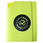 Leatherette Large Cover & Notebook-Logo