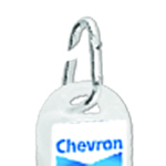 30mL Hand Sanitiser with Carabiner - 75% ethyl-alcohol-Logo