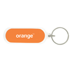 Oval Acrylic Keychain-Logo