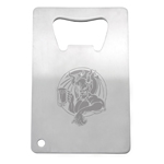 Stainless Credit Card Bottle Opener-Logo