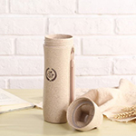 Grano 420ml Wheat Straw Water Bottle-Logo