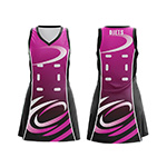 Womens A-Line Netball Dress-Logo