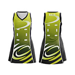 Womens A-Line Netball Dress-Logo