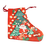 Santa Sock Gift Tote-Logo