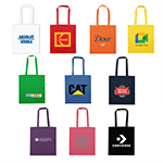 Colourful Calico Tote Bag-Logo