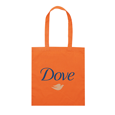 Colourful Calico Tote Bag-Logo