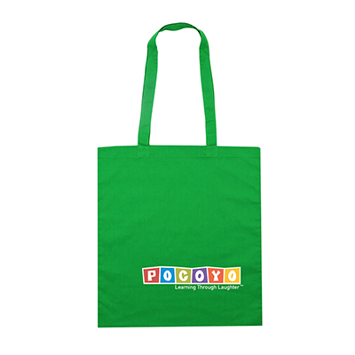 Colourful Calico Tote Bag-Logo