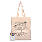 Squiggle Calico bag + Crayon set-Logo