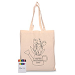 Squiggle Calico bag + Crayon set-Logo