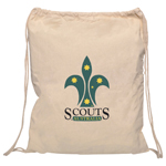 Calico Drawstring Bag-Logo