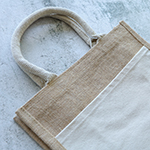 Jim Jam Jute Tote Bag-Logo