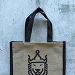 Jagg Jute Tote Bag-Logo