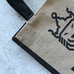 Jagg Jute Tote Bag-Logo