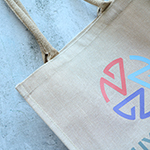 Jabali Jute Tote Bag-Logo