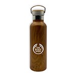 Ecograin Mirror Finish Shadow Bottle-Logo