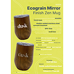 Ecograin Mirror Finish Zen Mug-Logo