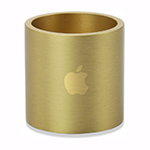 Mae Brass Candle Holder-Logo